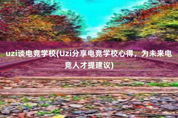 uzi谈电竞学校(Uzi分享电竞学校心得，为未来电竞人才提建议)