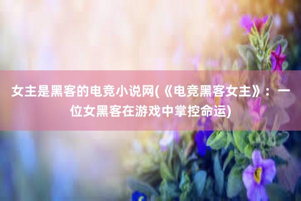 女主是黑客的电竞小说网(《电竞黑客女主》：一位女黑客在游戏中掌控命运)