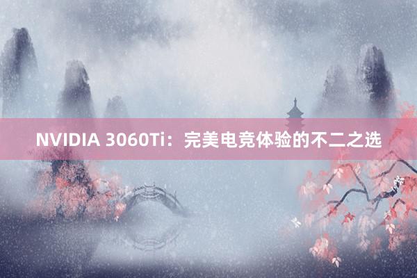 NVIDIA 3060Ti：完美电竞体验的不二之选