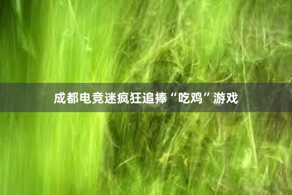 成都电竞迷疯狂追捧“吃鸡”游戏