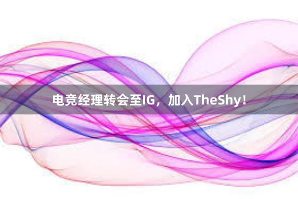 电竞经理转会至IG，加入TheShy！