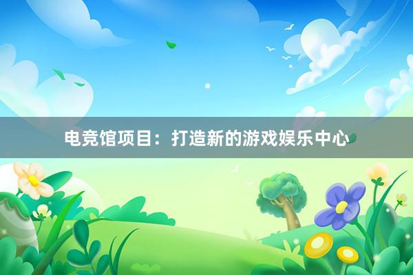 电竞馆项目：打造新的游戏娱乐中心